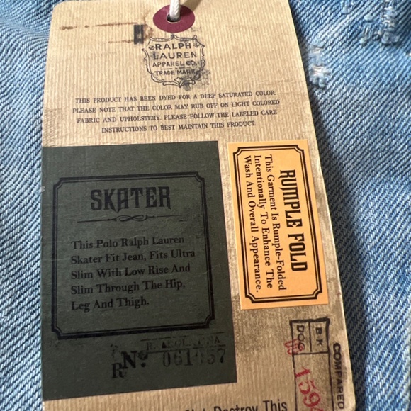 🏇 Polo by Ralph Lauren Skater Blue Jeans 🏇 - Picture 7 of 7